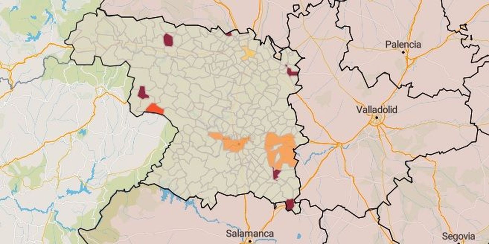 Municipios en riesgo este martes