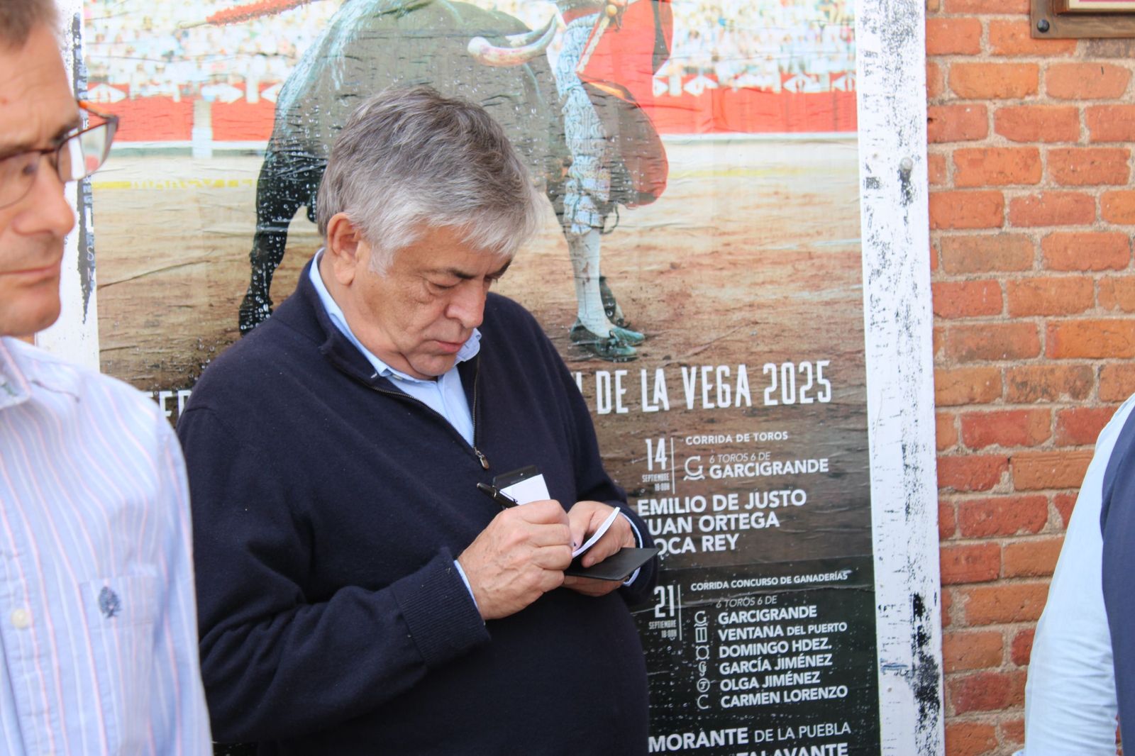 Sorteo de la corrida de Vellosino para Damián Castaño, Diego San Román e Ismael Martín en La Glorieta