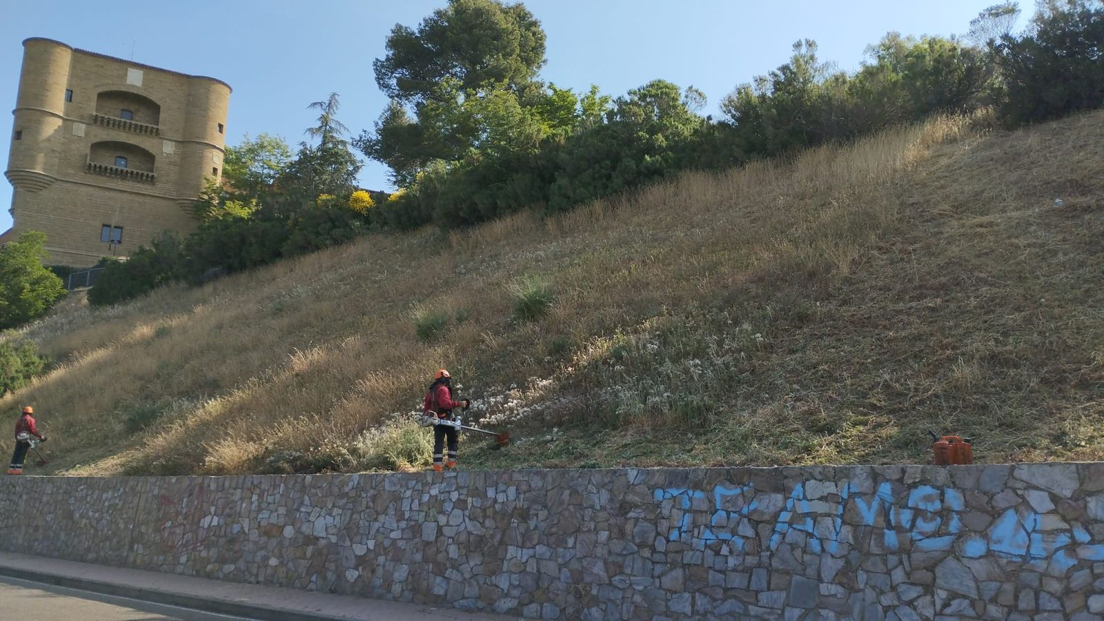 Arranca el desbroce y acondicionamiento de los Cuestos de la Mota