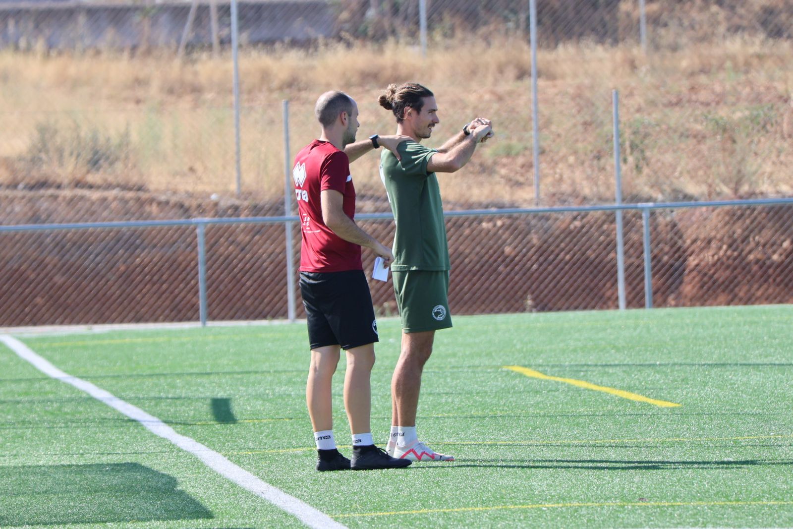 Primer entrenamiento de Mario Simón como entrenador de Unionistas