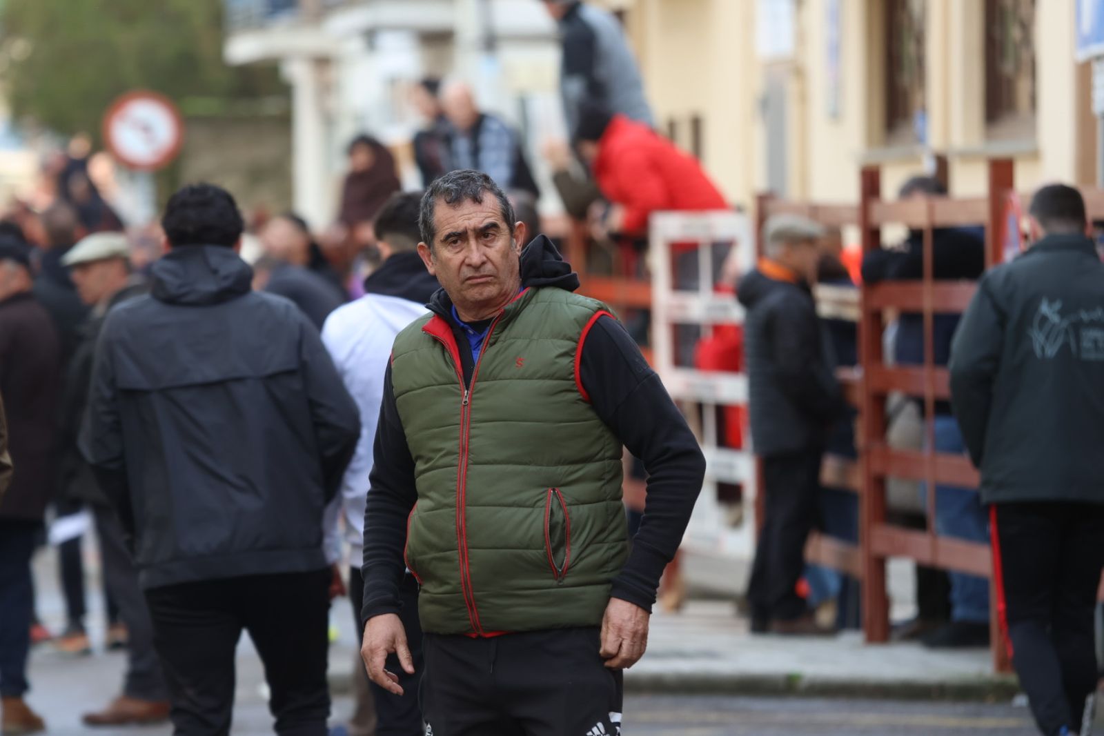 Ambiente del Encierro tradicional del lunes 17 de febrero