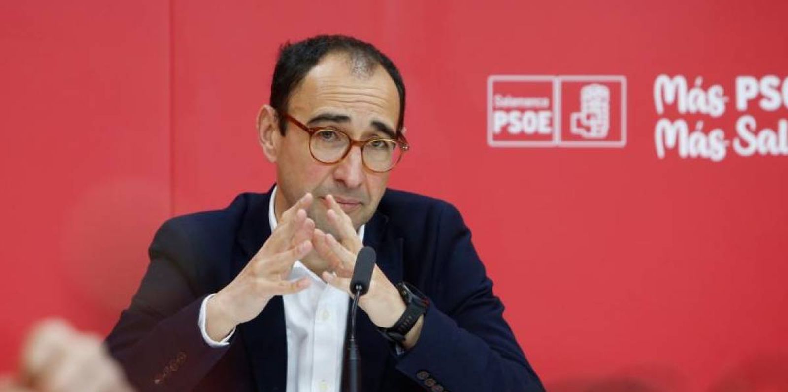 El secretario general del PSOE de Salamanca, David Serrada