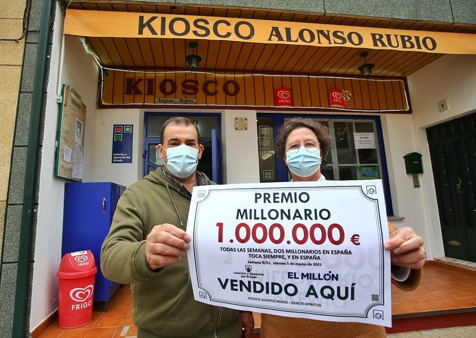 Uno de los tres segundos premios de la Bonoloto reparte 56.000 euros en Sancti Spíritus