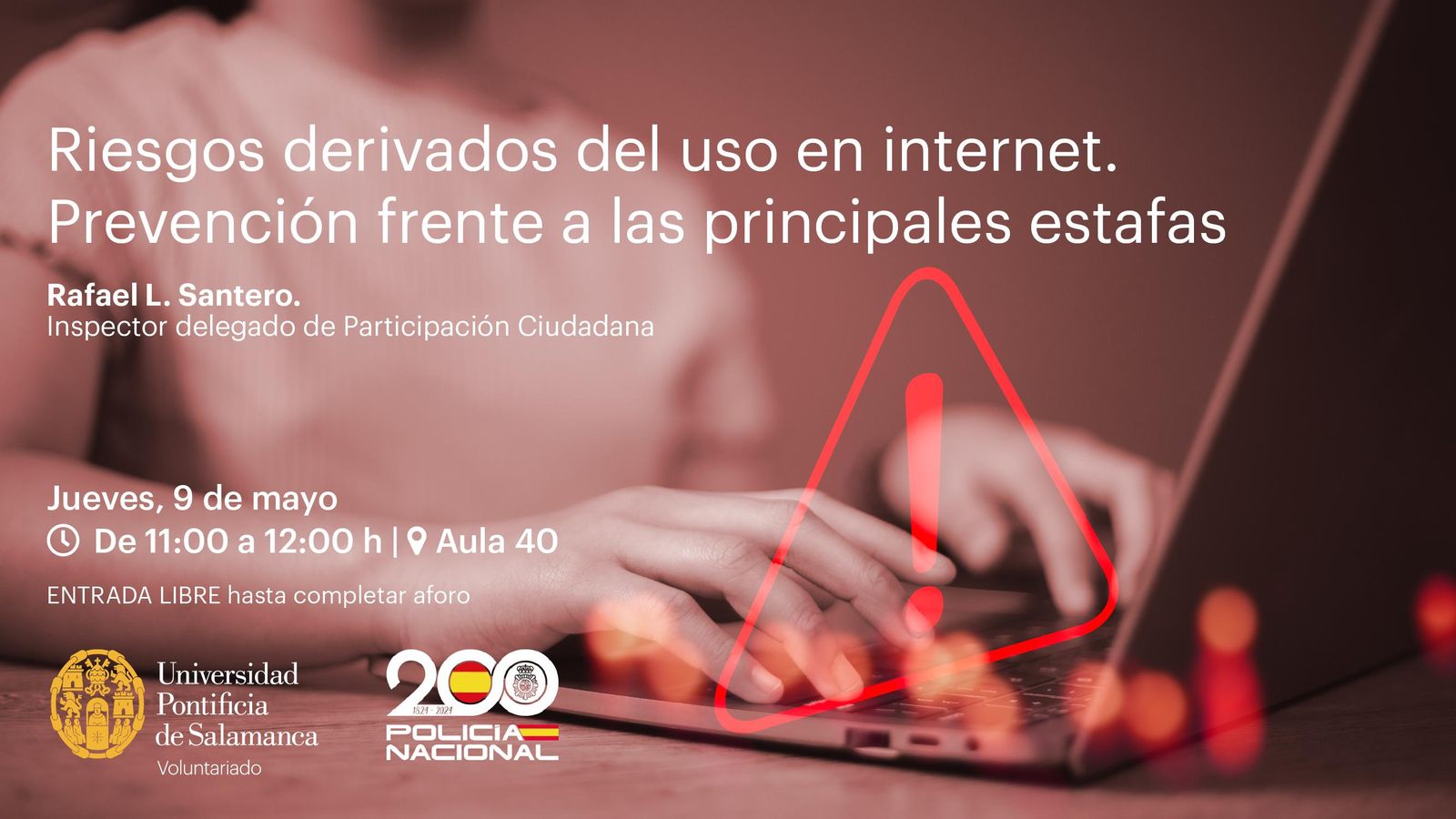 jornada 'Riesgos derivados del uso en internet' de la UPSA