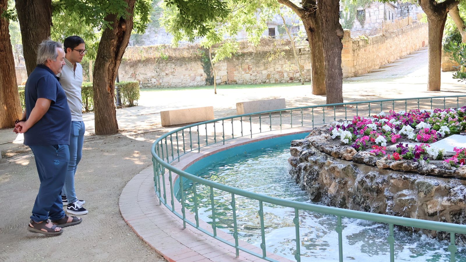 Así luce el estanque del Sillón de la Reina tras su remodelación completa