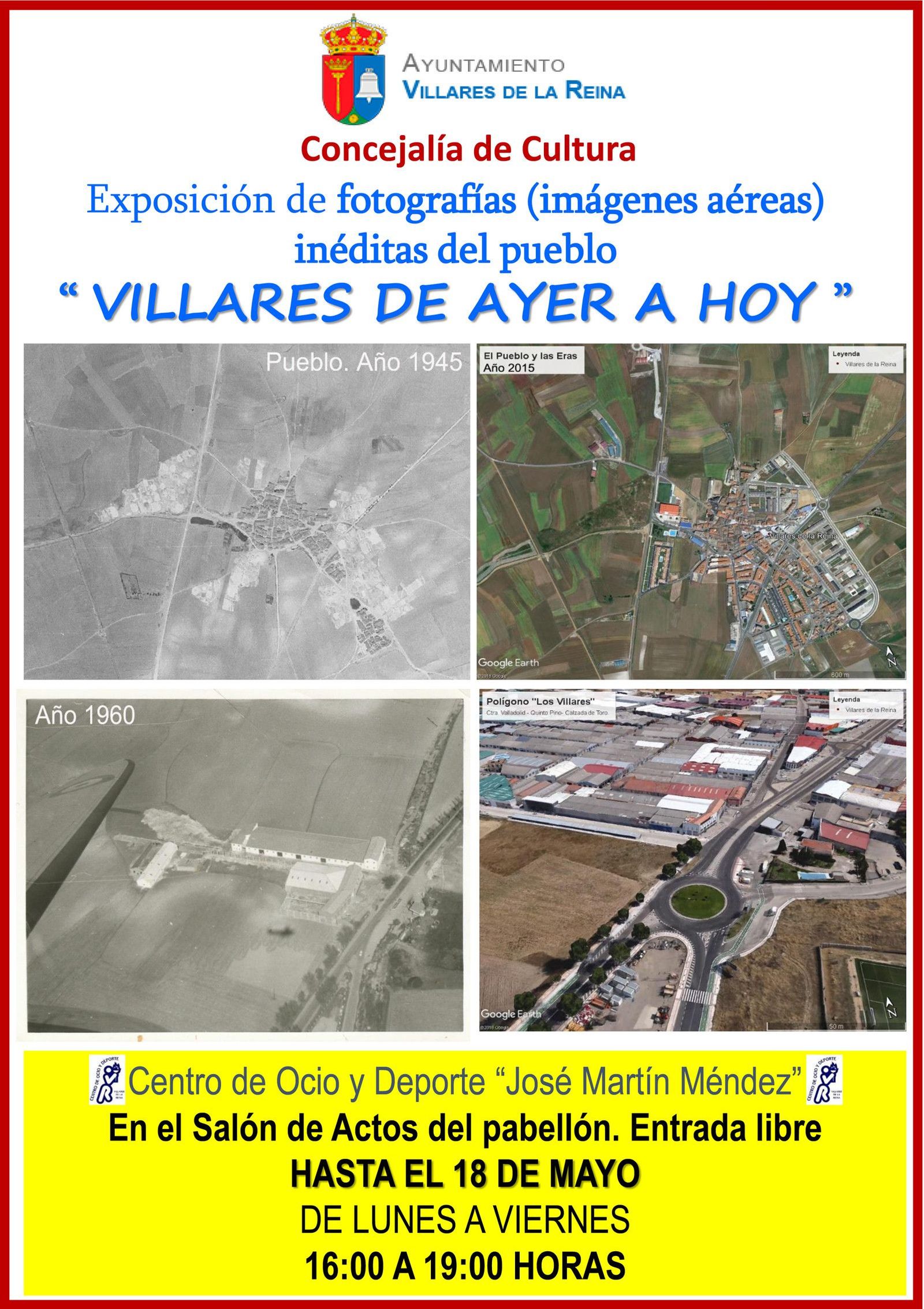 Cartel Expo. Villares de Ayer a Hoy 25abril 18Mayo