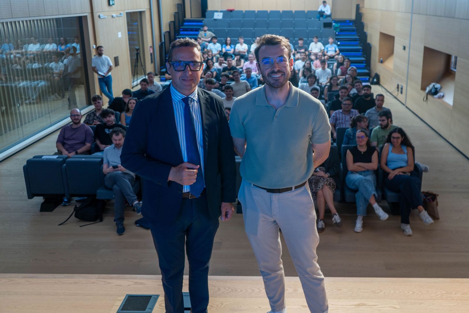 José Manuel Corchado y José Luis Crespo Cepeda en la jornada