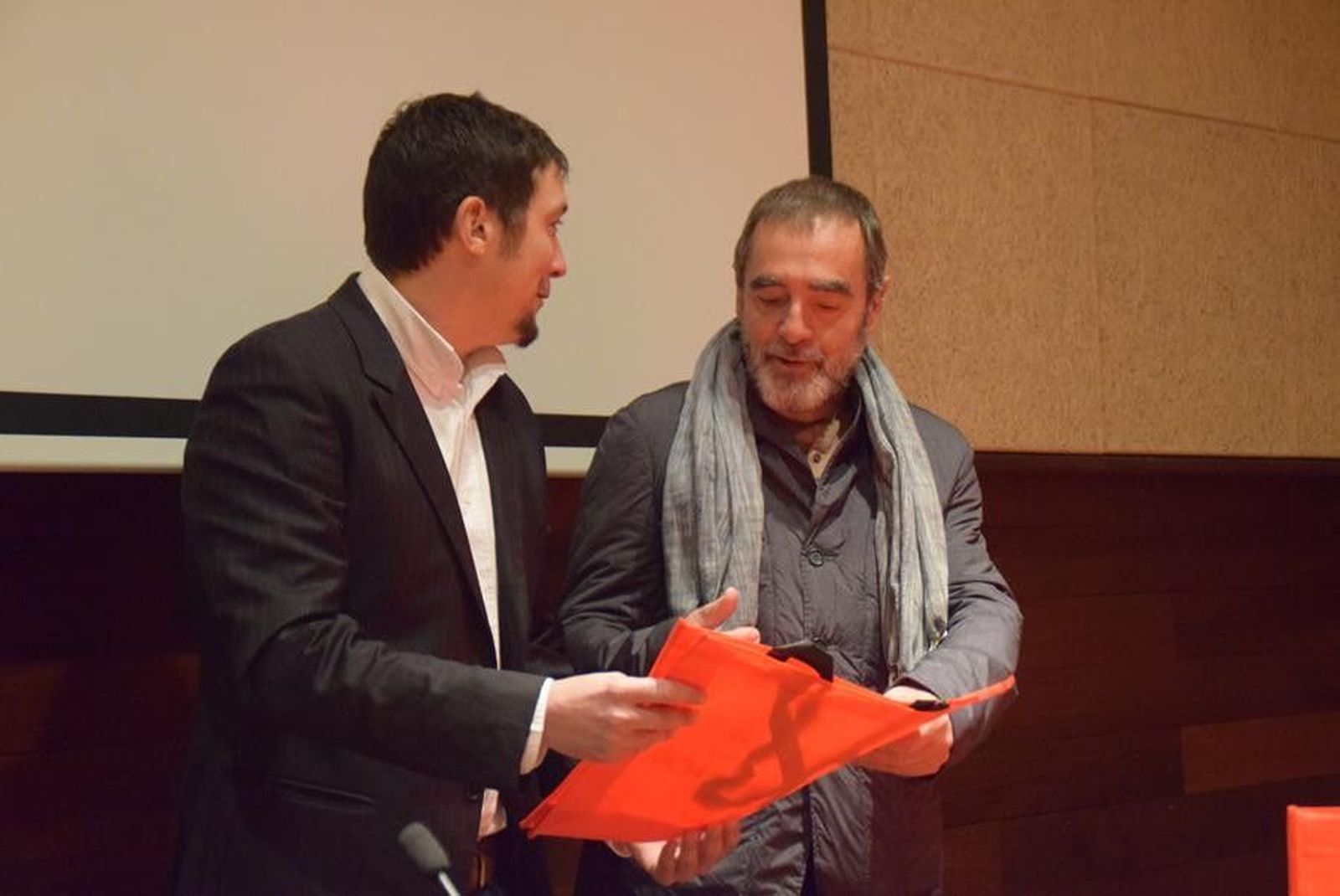 Pepe Calvo, a la izquierda de la imagen