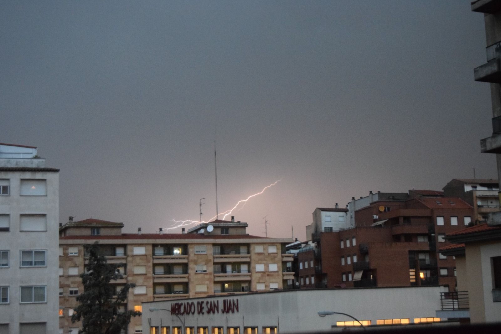 Rayos y tormenta en Salamanca