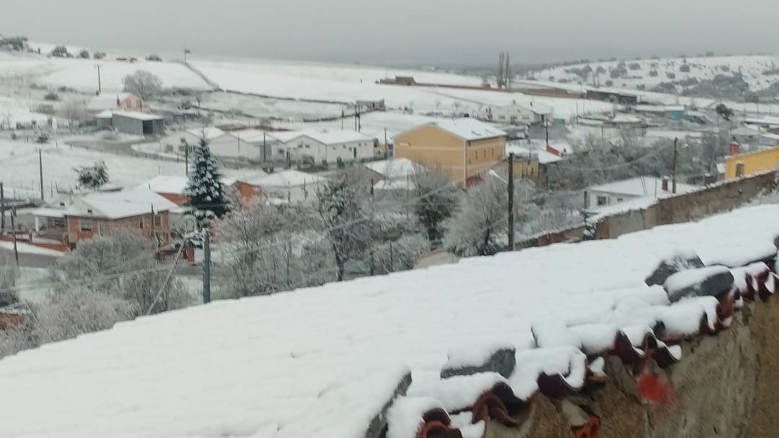 Nieve en la provincia de Salamanca este lunes 9 de marzo