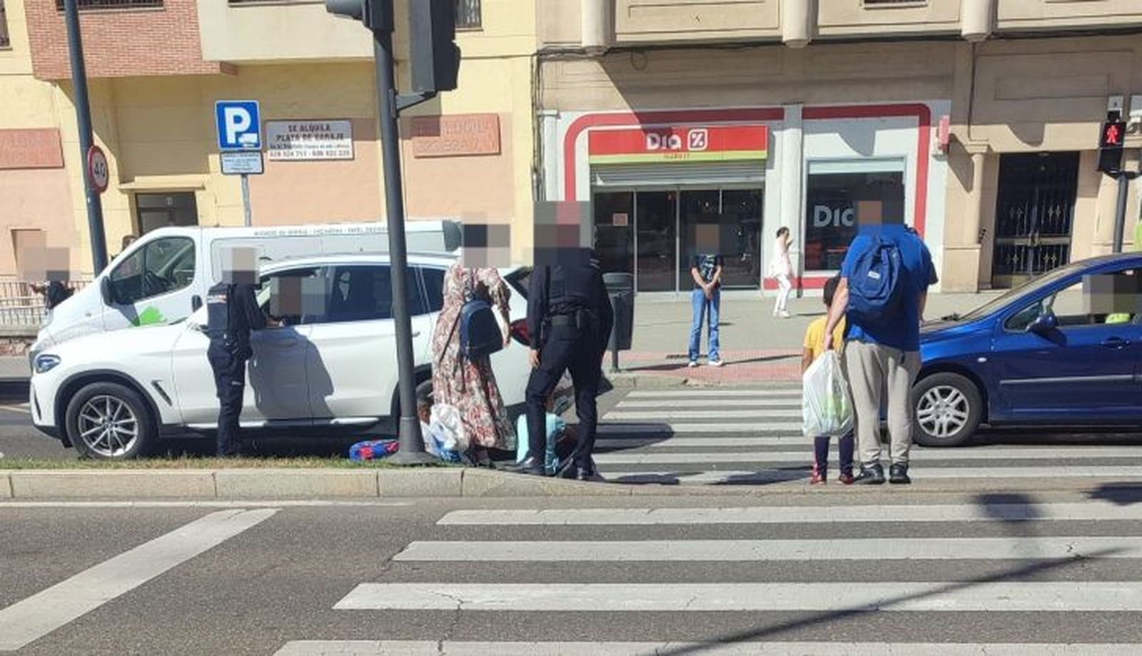 Momento en el que se produjo el atropello