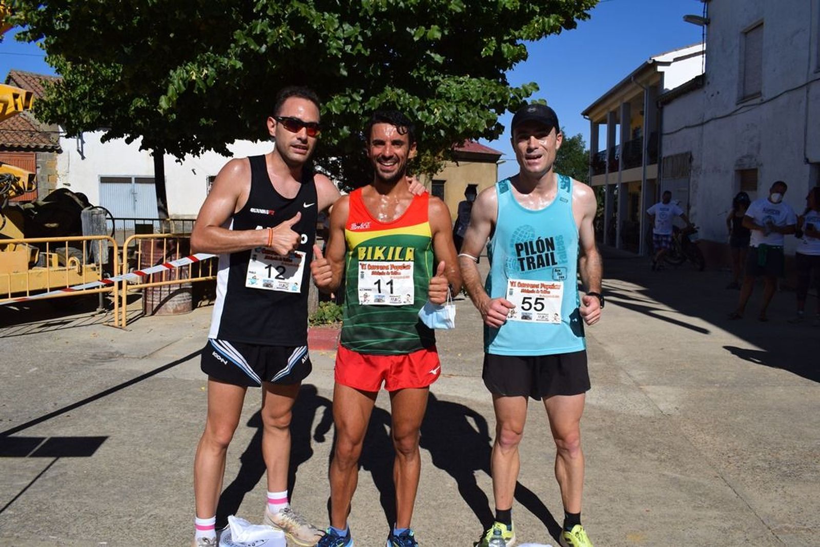 Imagen del podio de la categoría masculina.