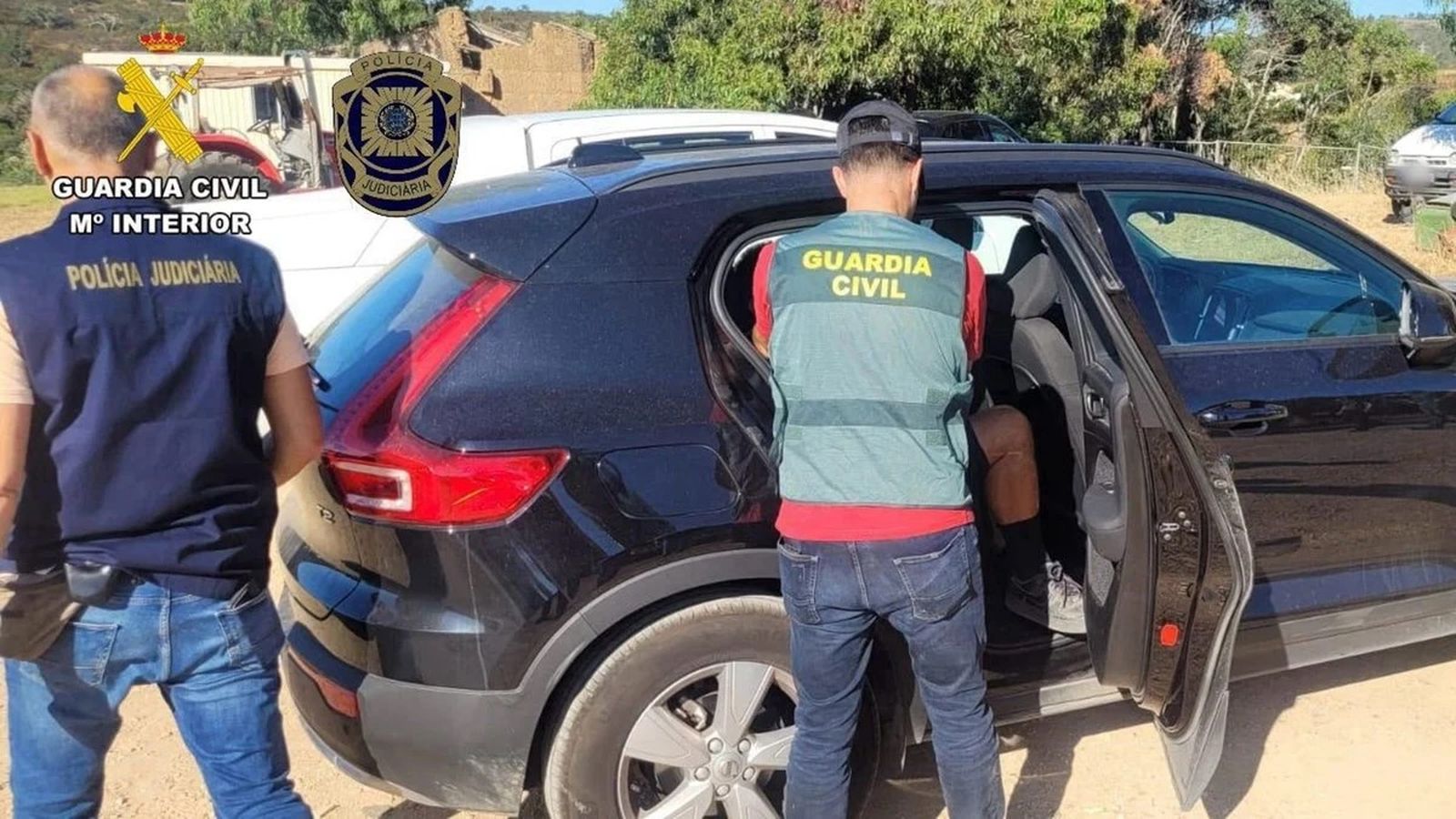 Momento de la detención del fugitivo