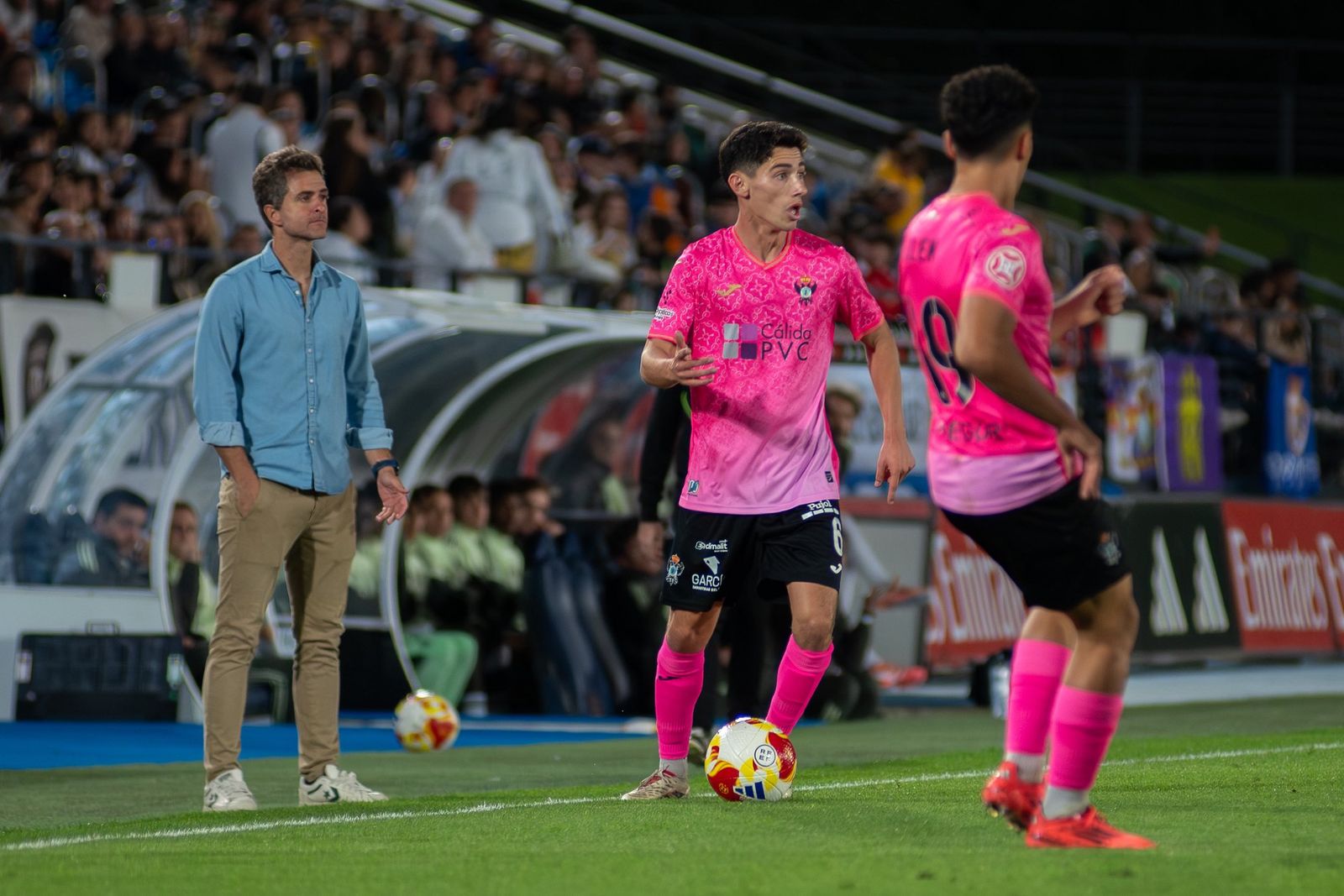 Pitu Doncel, en un partido con el Talavera