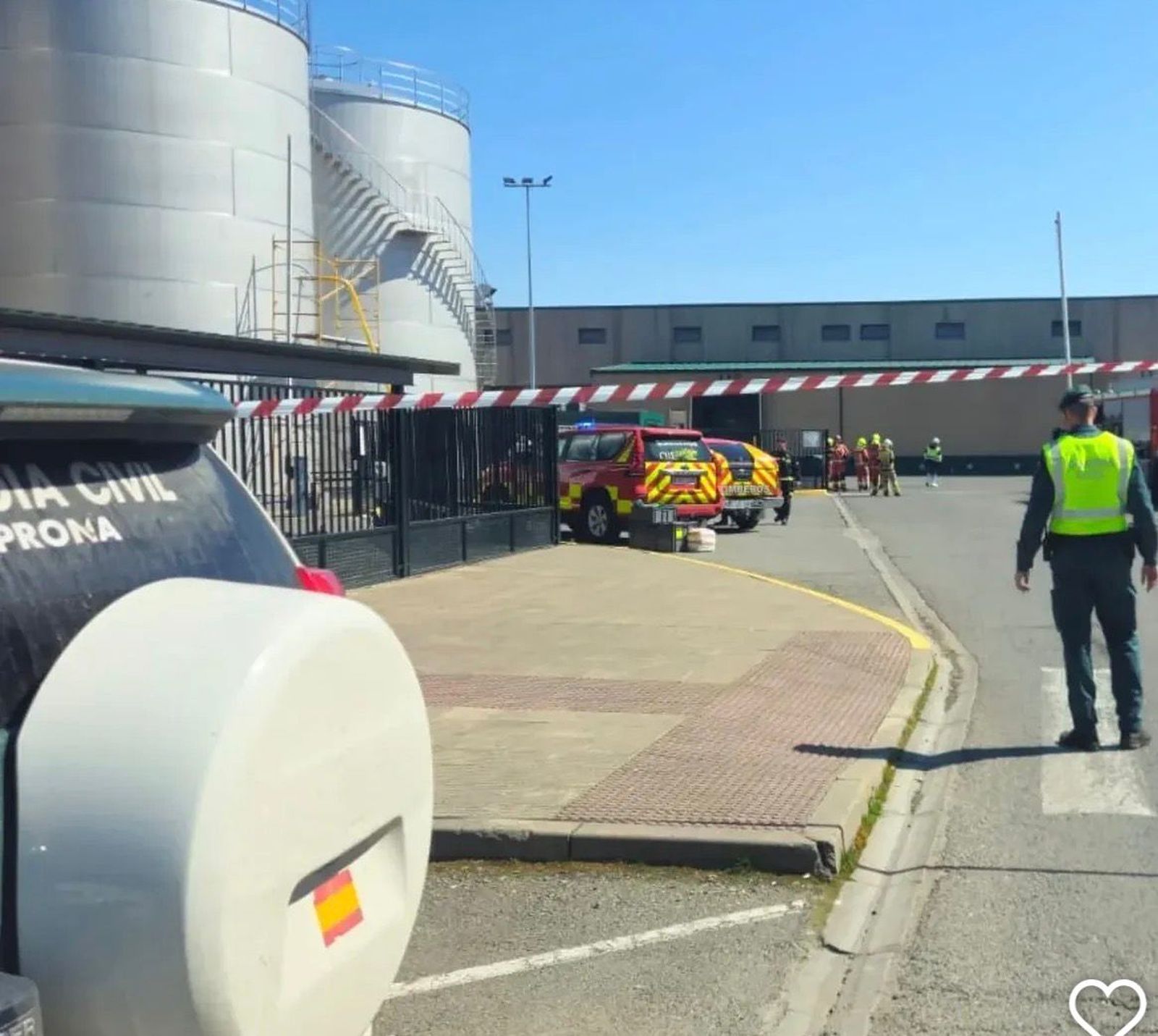 Escape de gas en Fuentes de Béjar.