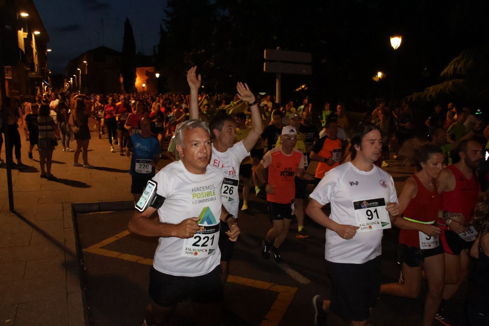 Carrera nocturna por Salamanca