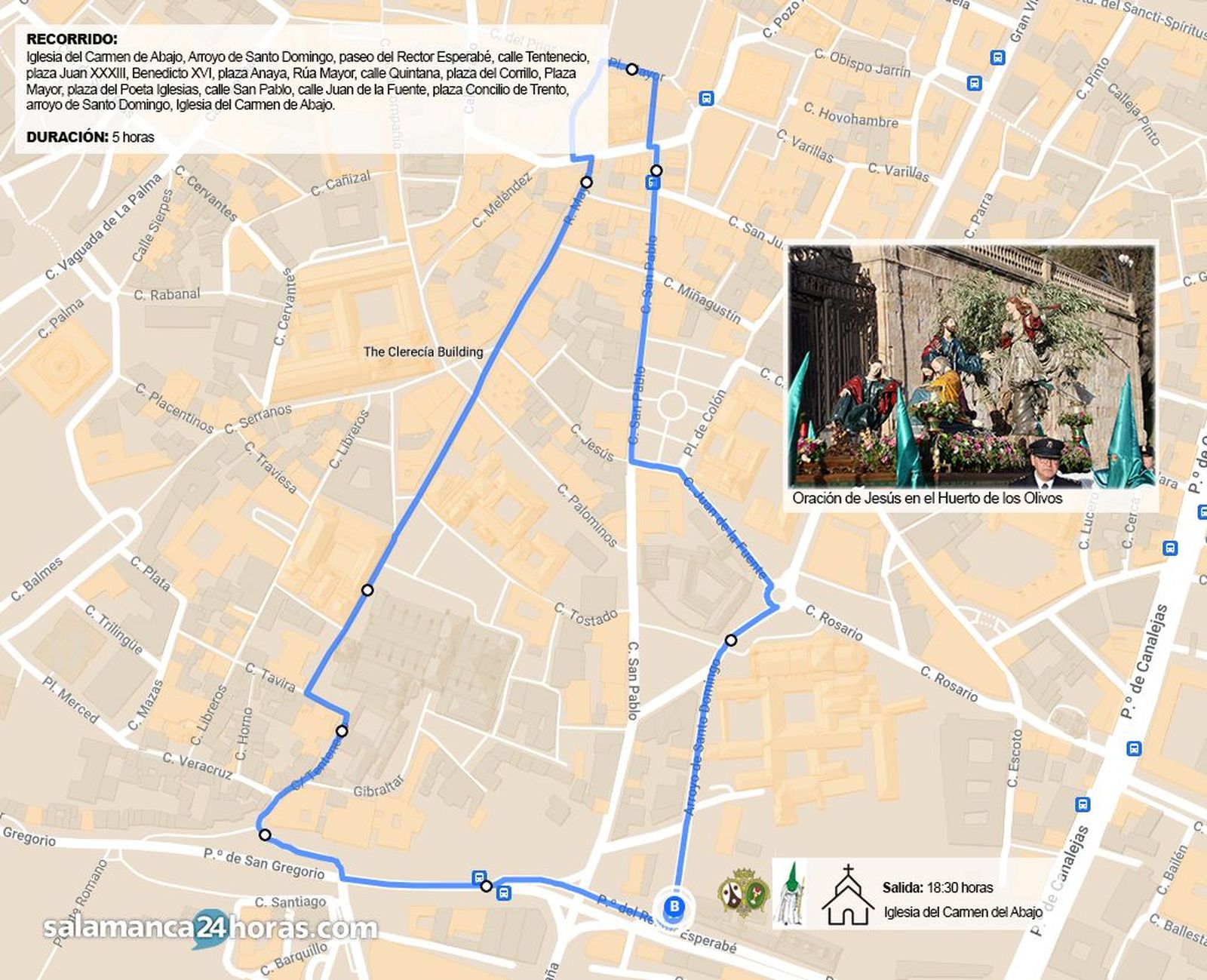 Procesión de Oración en el Huerto de los Olivos