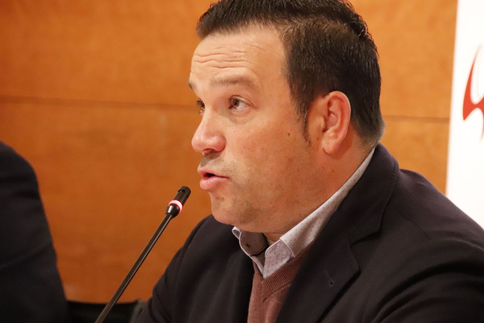 El presidente de la Asociación de Hostelería Salamanca, Jorge Moro, en la Presentación de la Nochevieja Universitaria