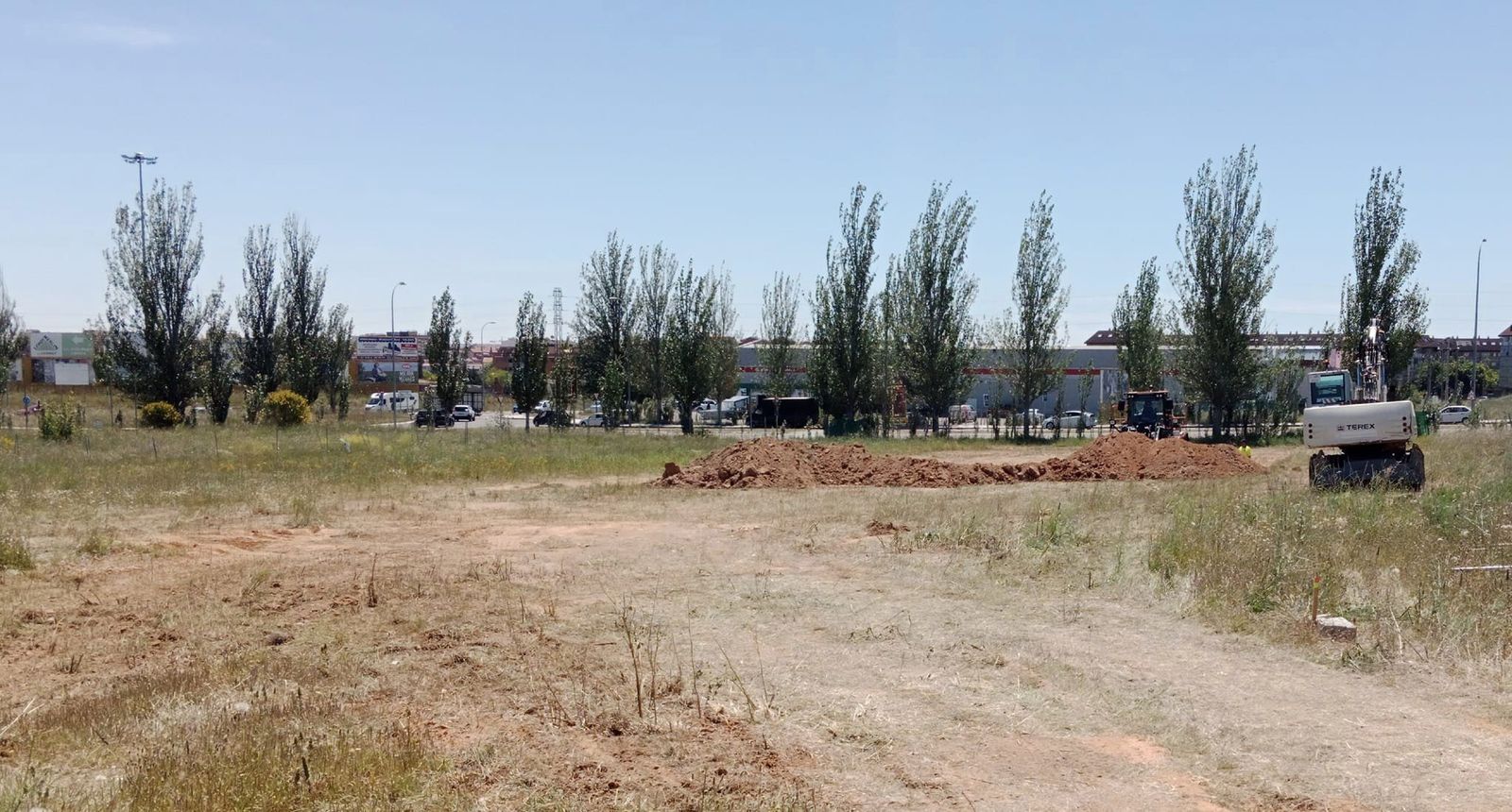 Trabajos del nuevo parque de bomberos de Zamora. Foto: perfil de Facebook de Francisco Guarido. Archivo