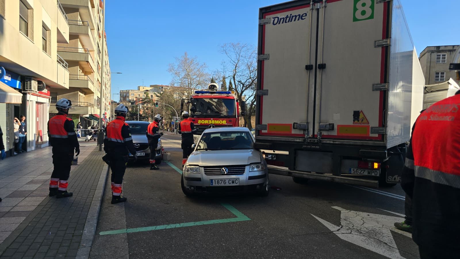 Accidente en la avenida de Villamayor