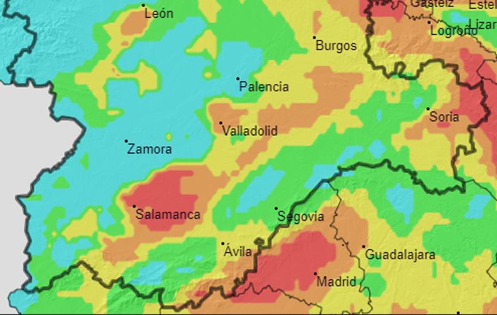 Mapa IIFF. Foto de Naturaleza Castilla y León