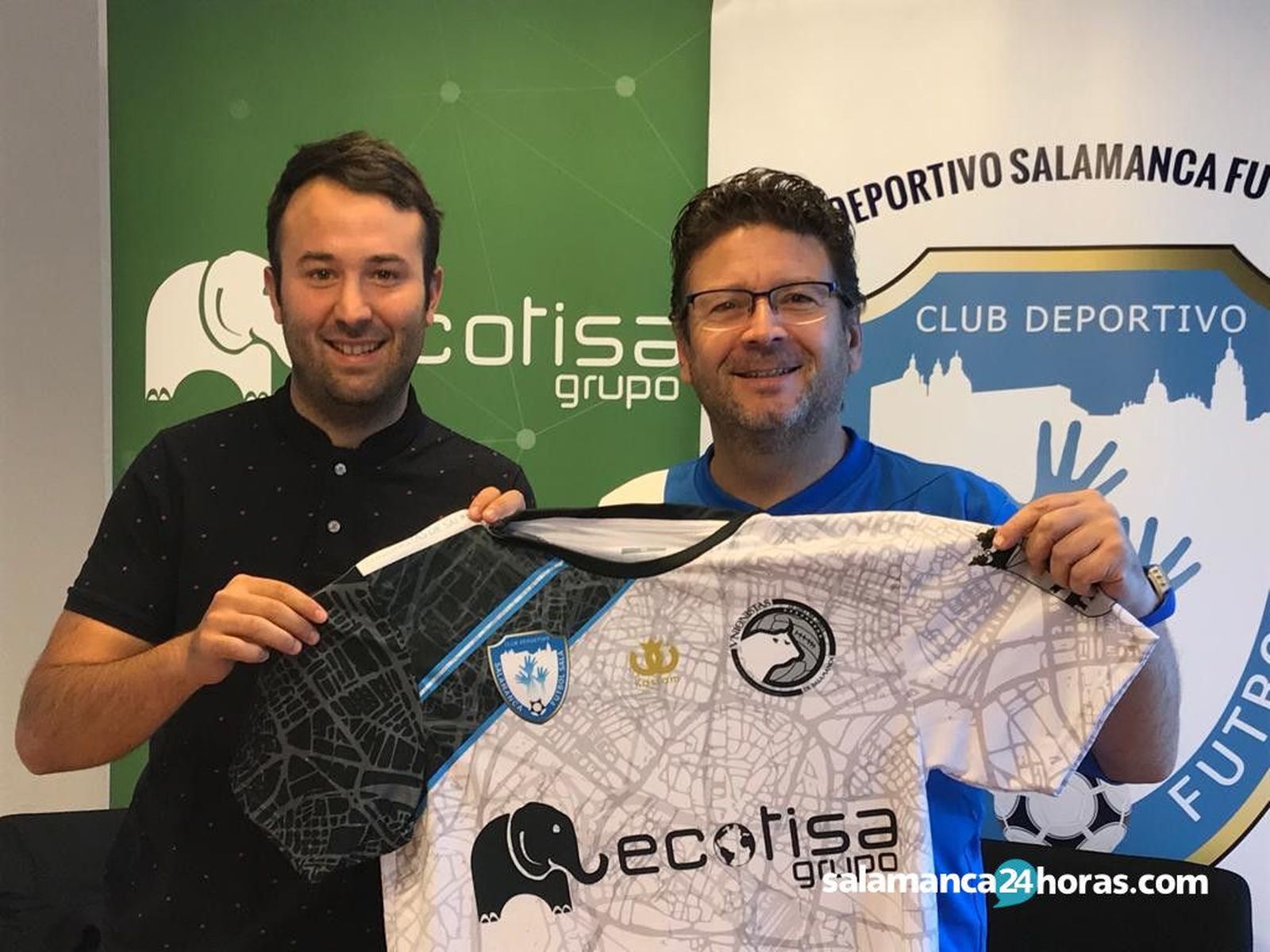 Presentación Berti con el FS Salamanca