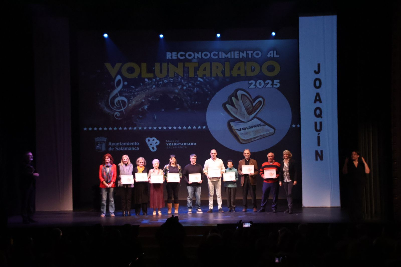 acto de reconocimiento de la labor solidaria con motivo del Día Internacional del Voluntariado