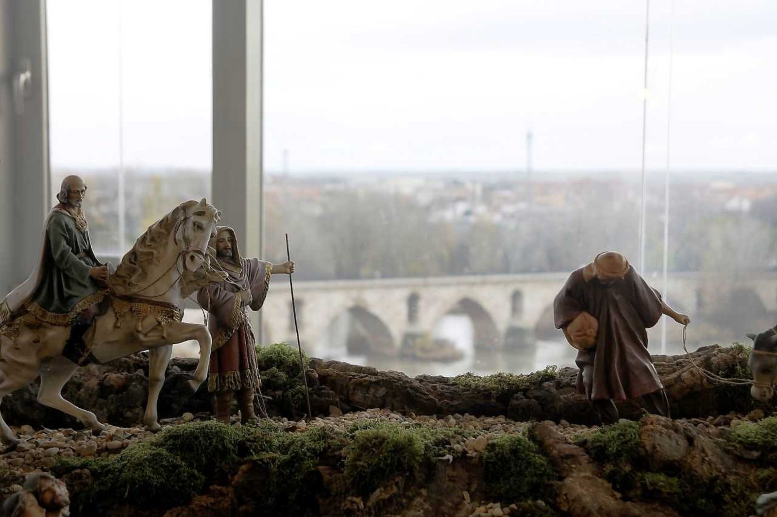 Imagen del belén municipal en el Centro de Interpretación de las Ciudades Medievales