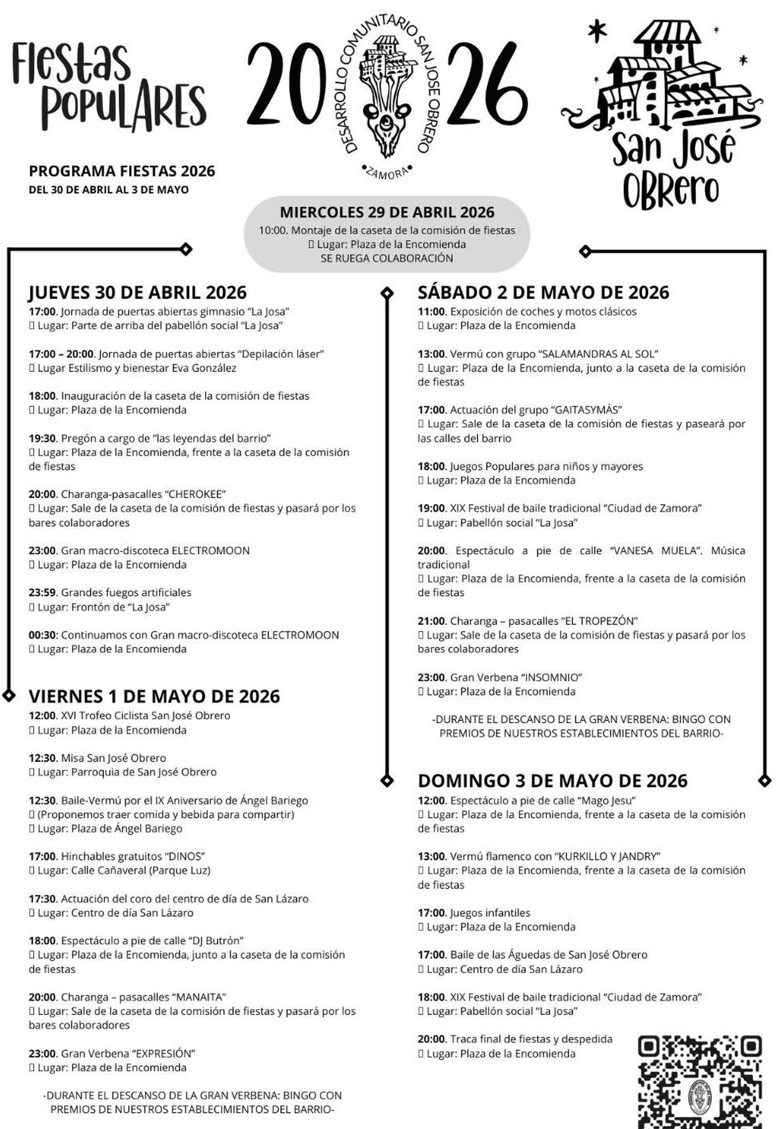 Fiestas San José Obrero 2026