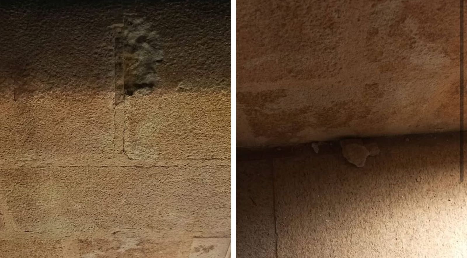 Imagen de los daños en el Puente de Piedra de Zamora