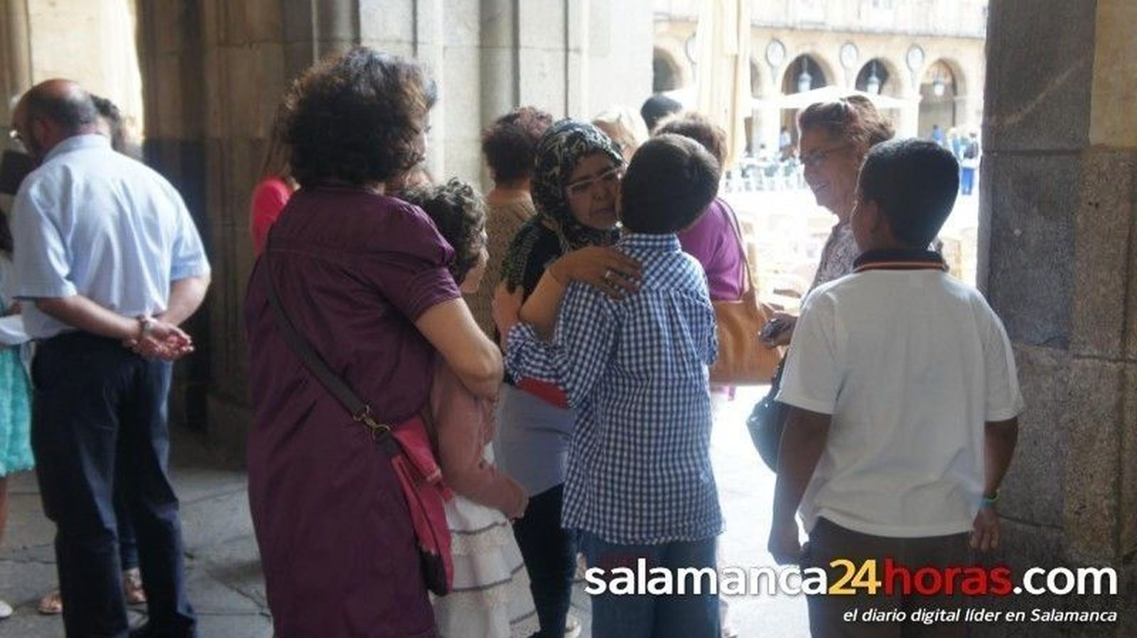 Visita de los niños saharauis al Ayuntamiento