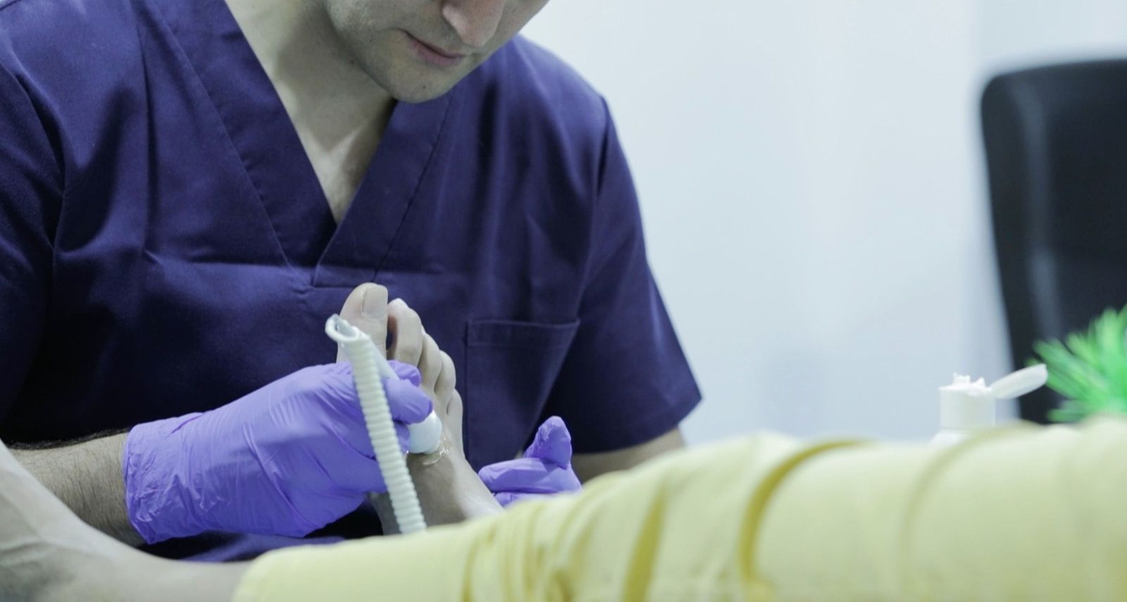 Consulta de podología. Foto de archivo