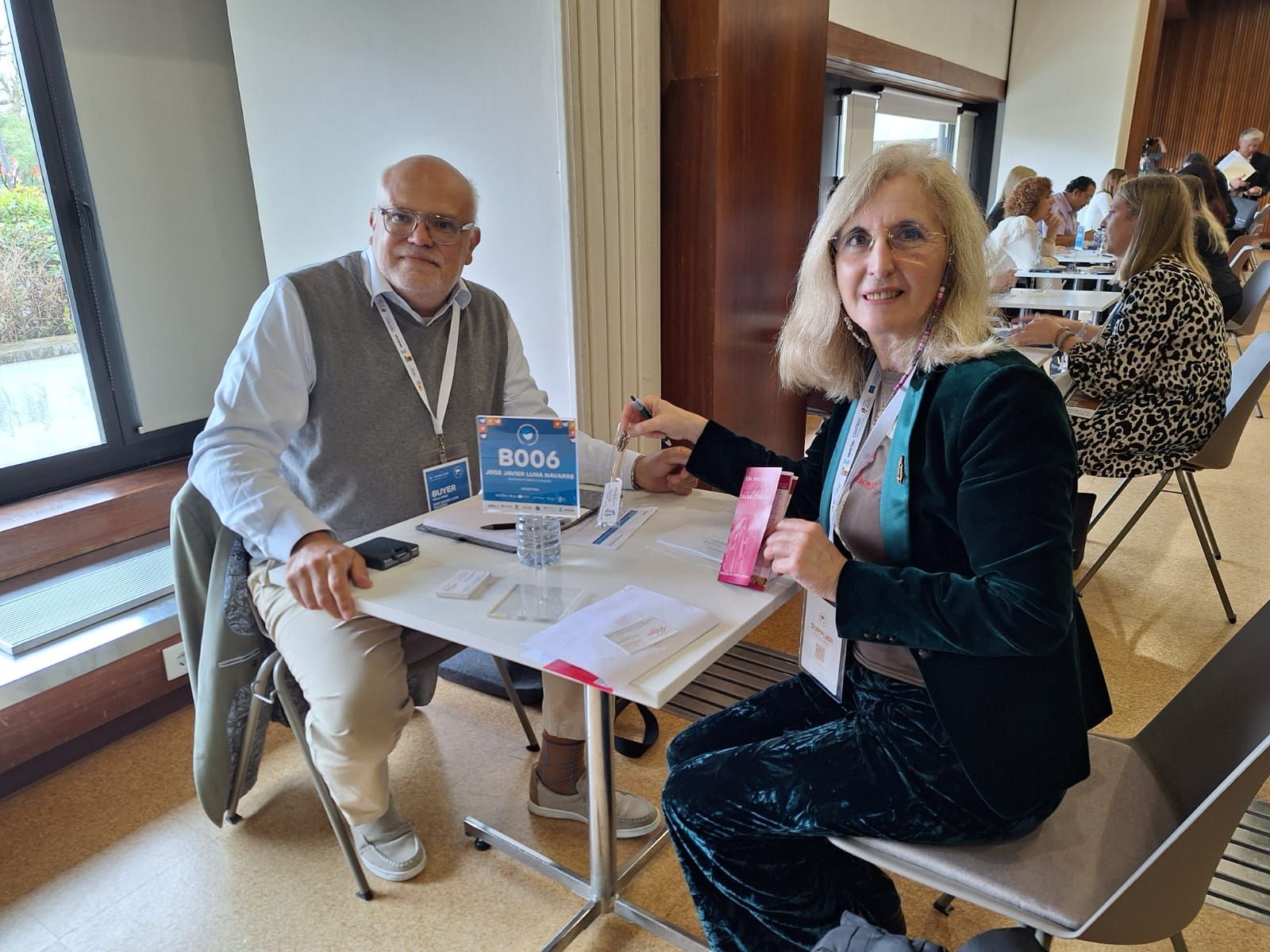 Concepción Miguélez en una reunión en Fátima para promocionar el turismo religioso