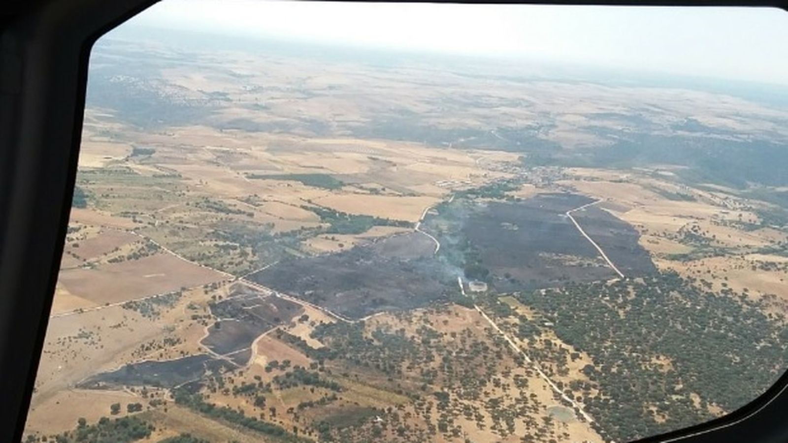 Imagen de la superficie arrasada por el fuego en Castillejo de Martín Viejo
