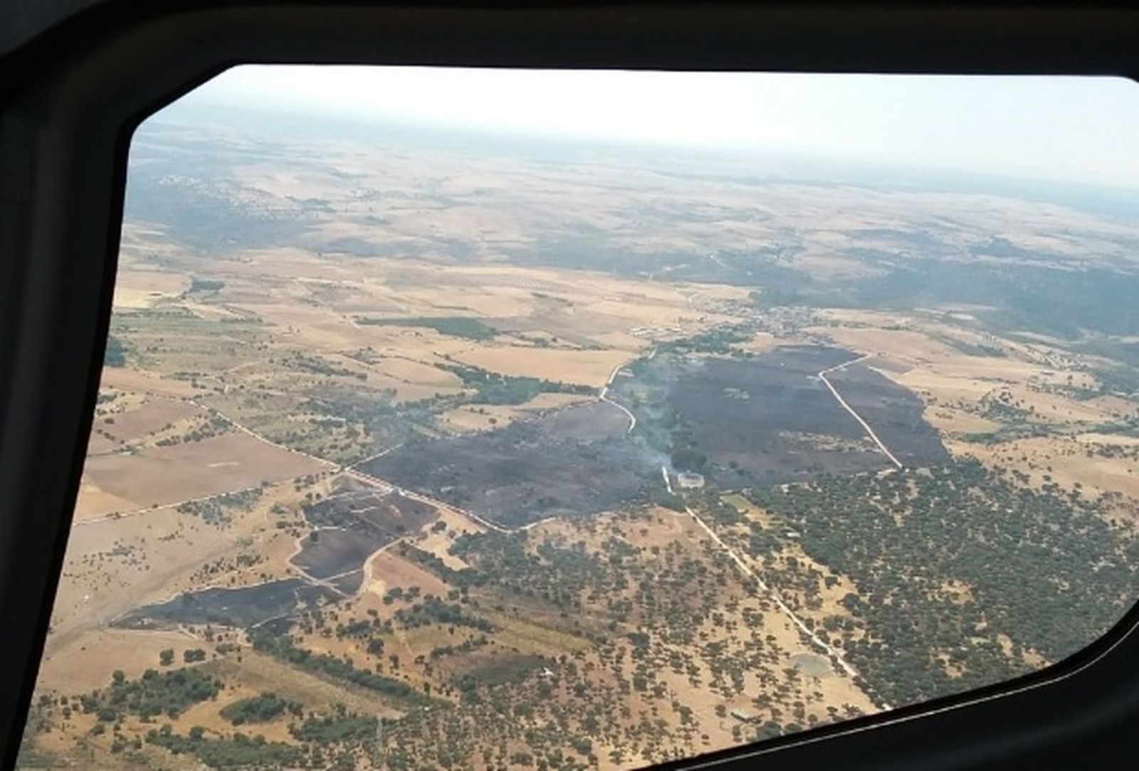 Imagen de la superficie arrasada por el fuego en Castillejo de Martín Viejo