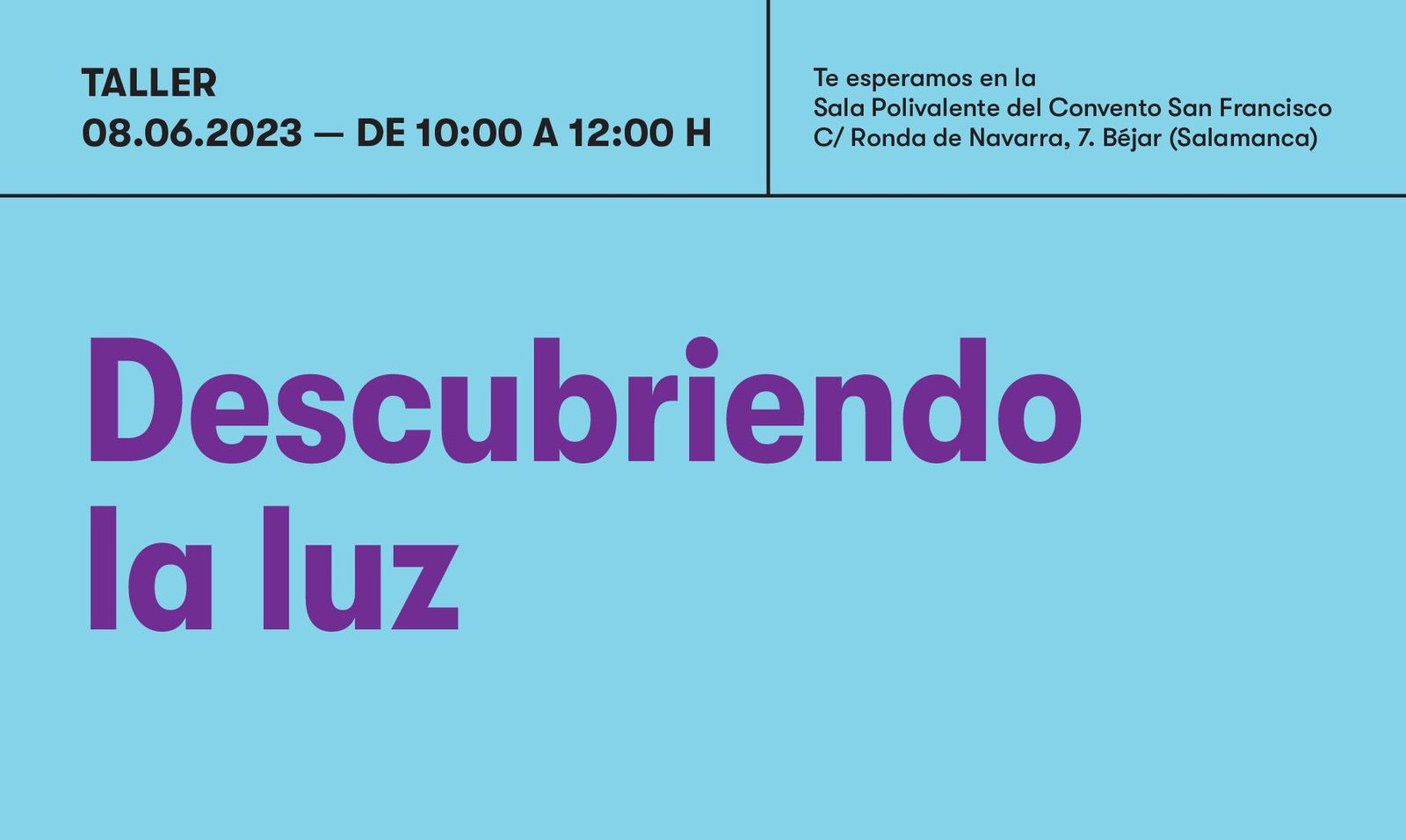 Cartel Béjar 8 de junio