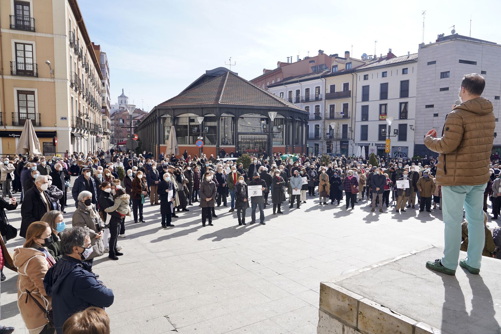Manifestación en Valladolid convocada por los Abogados Cristianos. | FOTO: ICAL