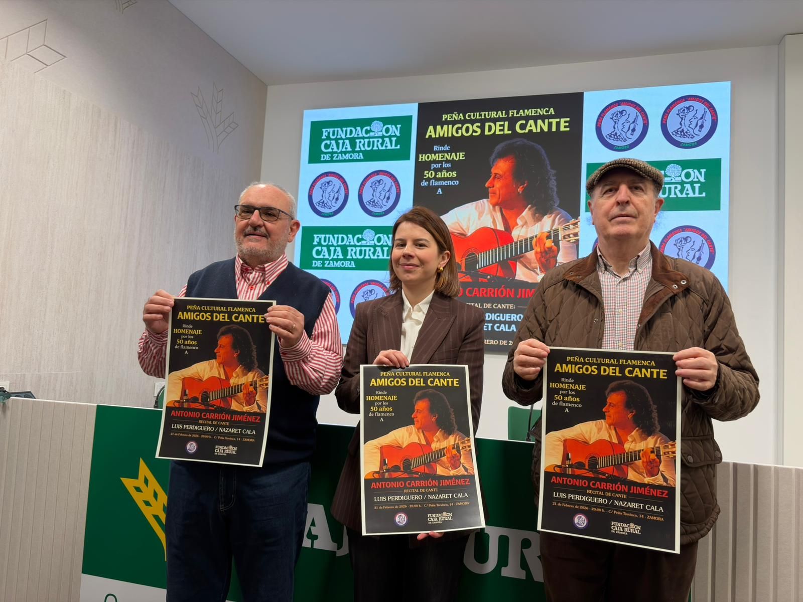 La Peña Flamenca de Zamora celebra los 50 años de Antonio Carrión en el escenario