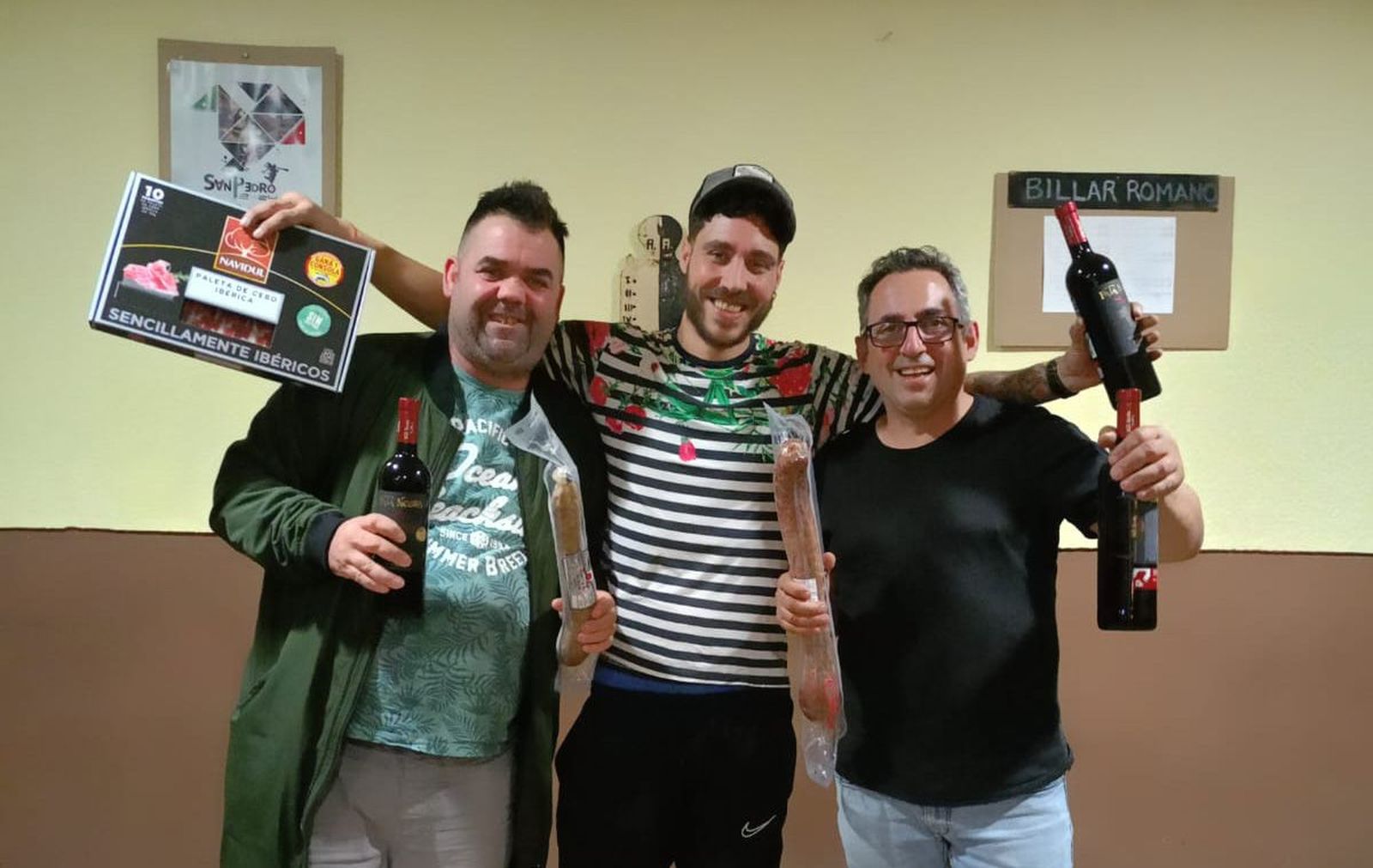 Ganadores del campeonato de billar romano San Isidro 2025