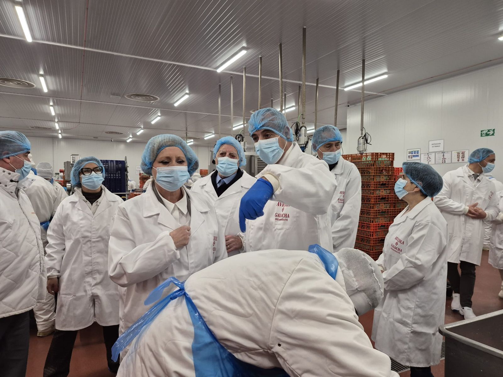 Leticia García visita Avícola Galocha