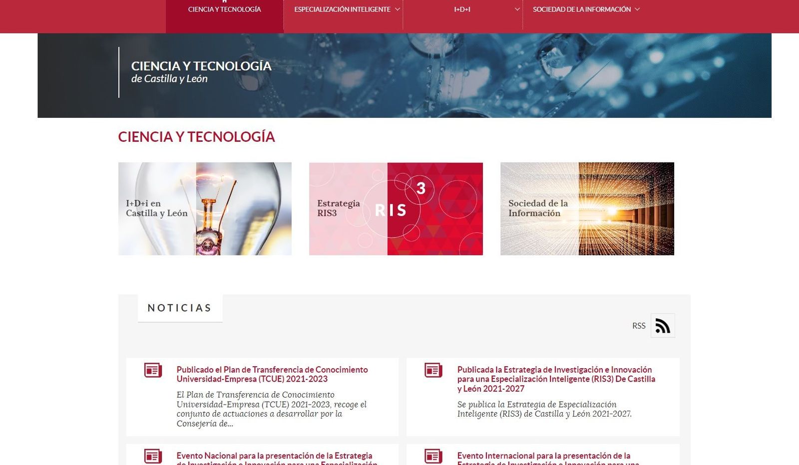 Portal Ciencia y Tecnología Junta de Castilla y León