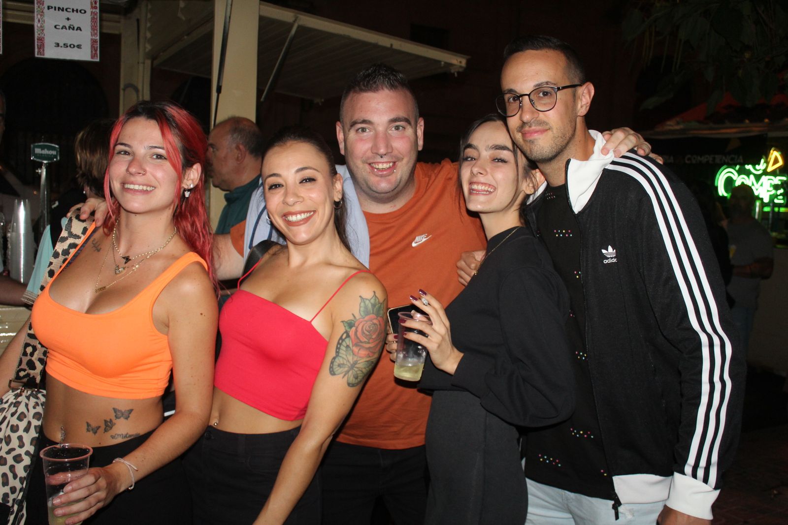 Ambiente en la Feria de Día en la tarde de este