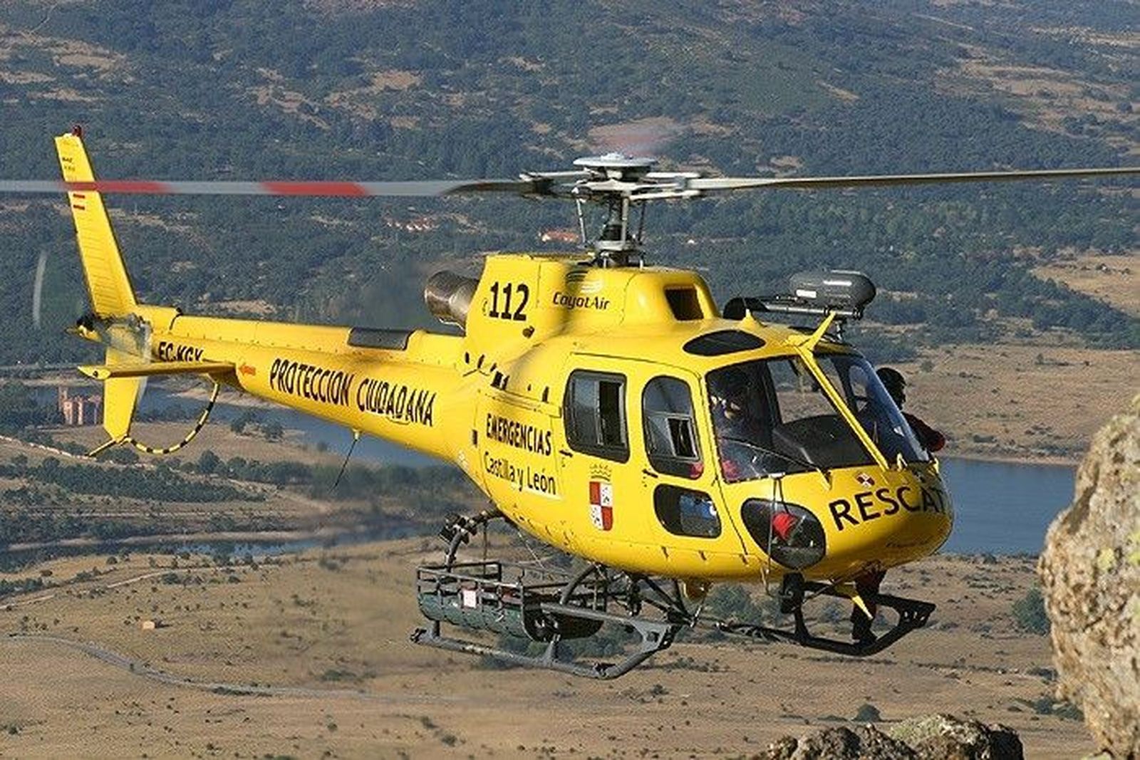 Helicóptero de rescate de Castilla y León. Helicóptero de rescate de Castilla y León.