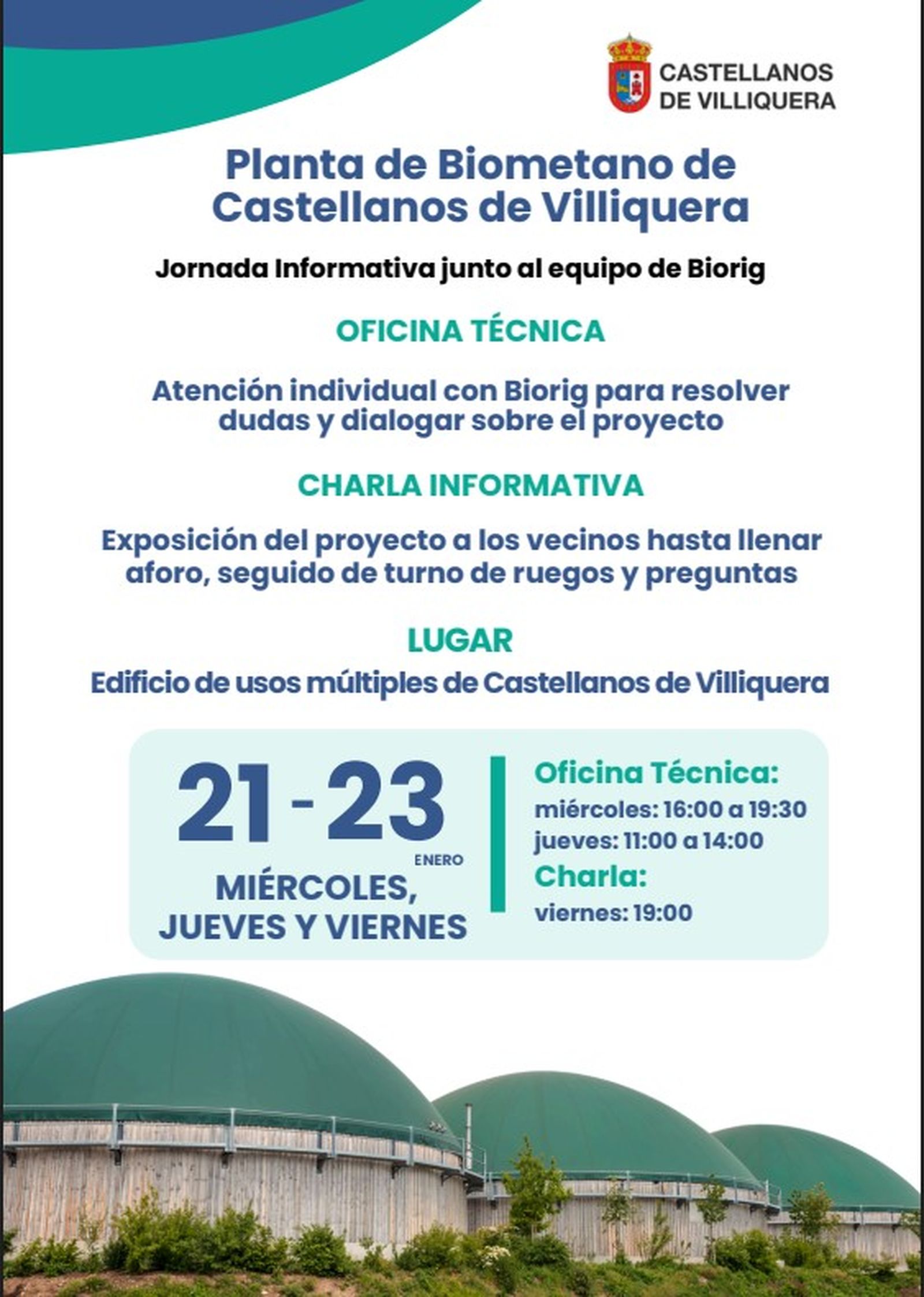 Reunión Castellanos de Villiquera planta de biometano