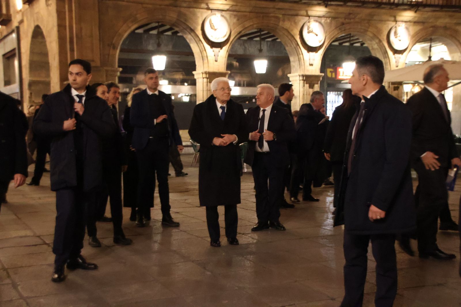 Llegada del presidente de la República Italiana, Sergio Mattarella, a Salamanca