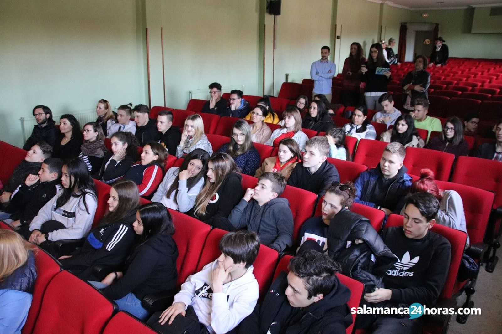 Recibimiento de Erasmus. Colegio Salesianos.34