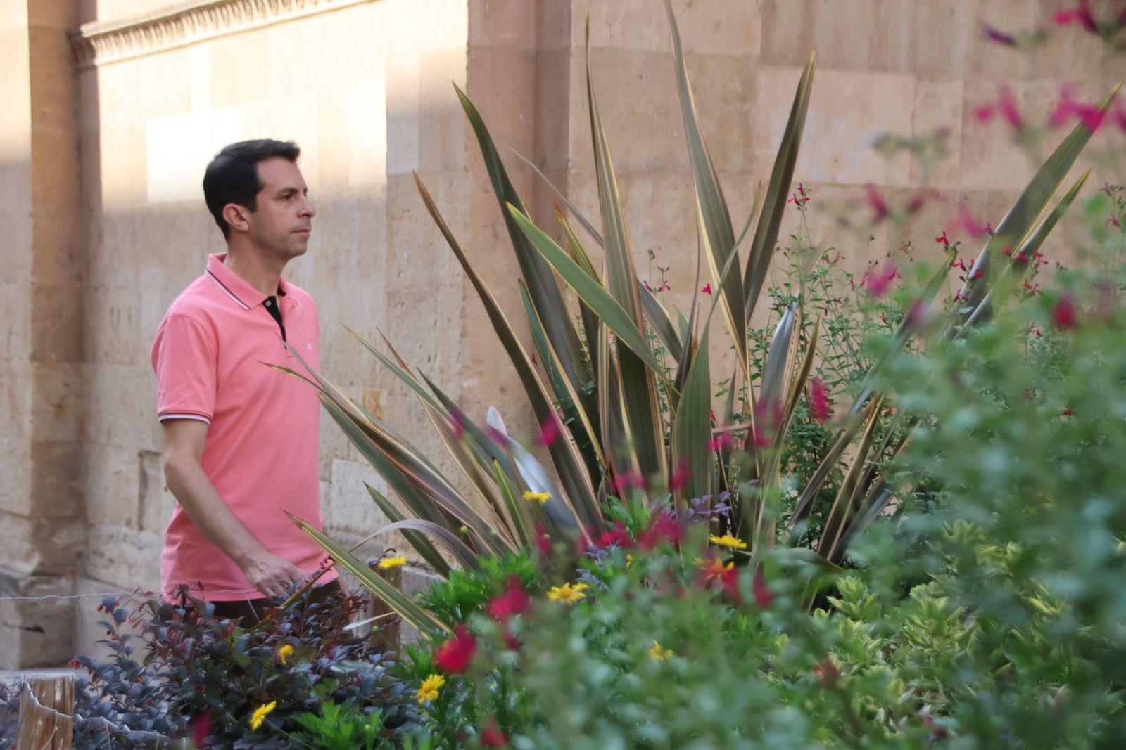 Entrevista Jaime Laso, técnico ayto para el reportaje de los polinizadores