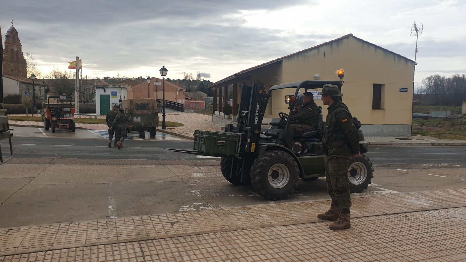 Amplio despliegue militar en Venialbo. Archivo