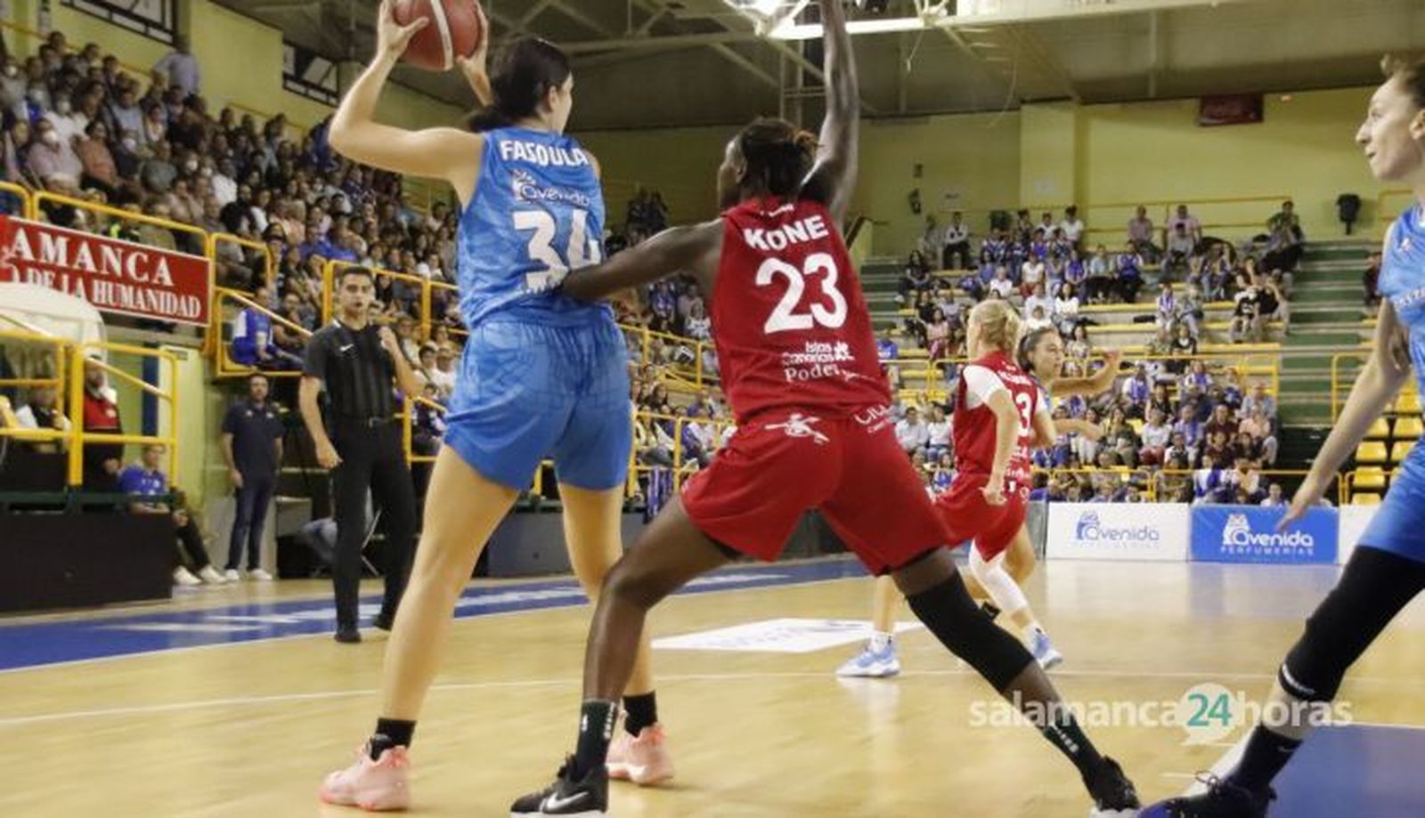 Koné, ante Fasoula | FOTO SALAMANCA24HORAS