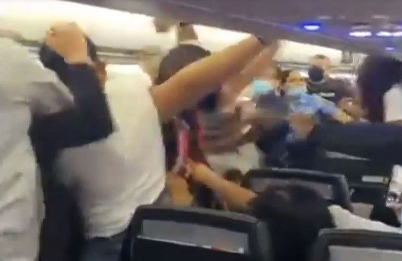 Pelea en un avion